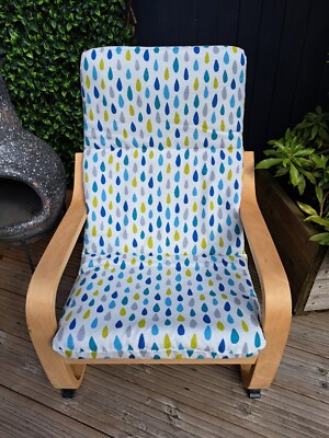 Ikea Poang Kids Chair Cover, slipcover, replacement cover, cushion,  washable UK