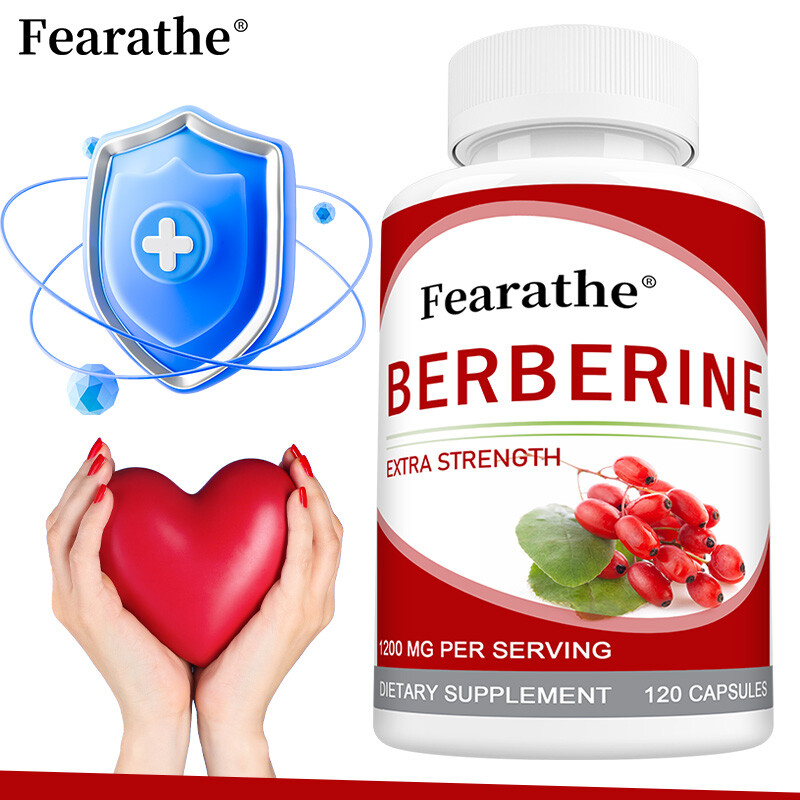 Berberine Capsules 1200mg - Support Immunity and Natural Heart Health