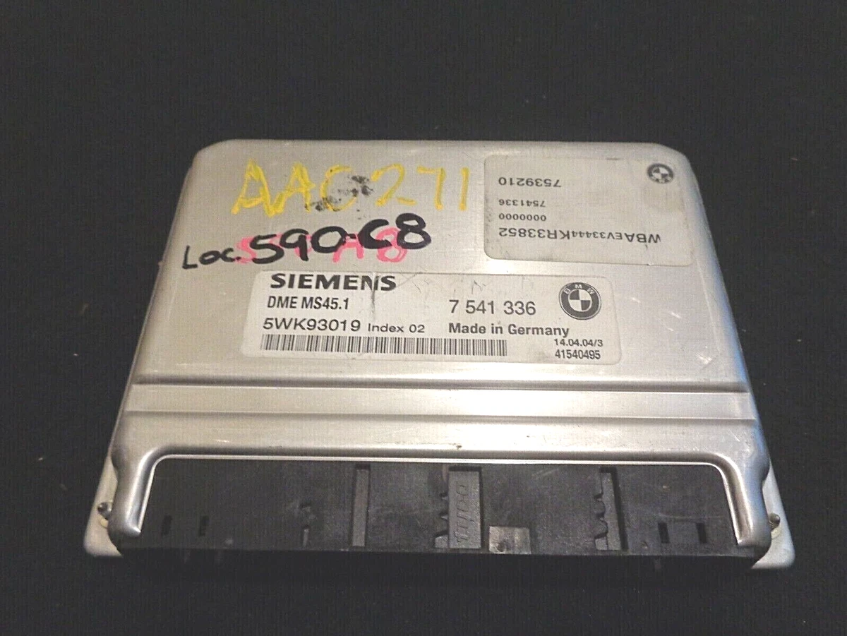 2001 BMW 325i ECM ENGINE COMPUTER MODULE 7541336, 5WK93019 | eBay