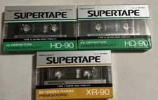 3 Realistic SUPERTAPE HD-90 Blank Audio Cassette Tape 44-941 Sealed New HD90