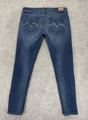 Levis 534 Boyfriend Jeans Women's 11 Blue Rip/Repair Skinny