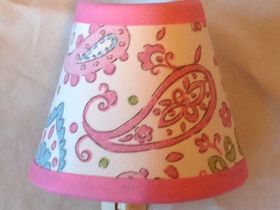 Pink Paisley Brooklyn Girl S Fabric Night Light M2m Pottery Barn