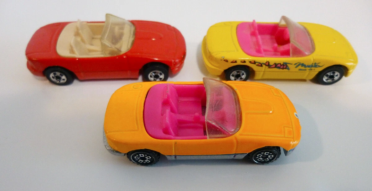 Hot Wheels Mazda Miata - loose lot of 4 incl Getty Promo & Sugar