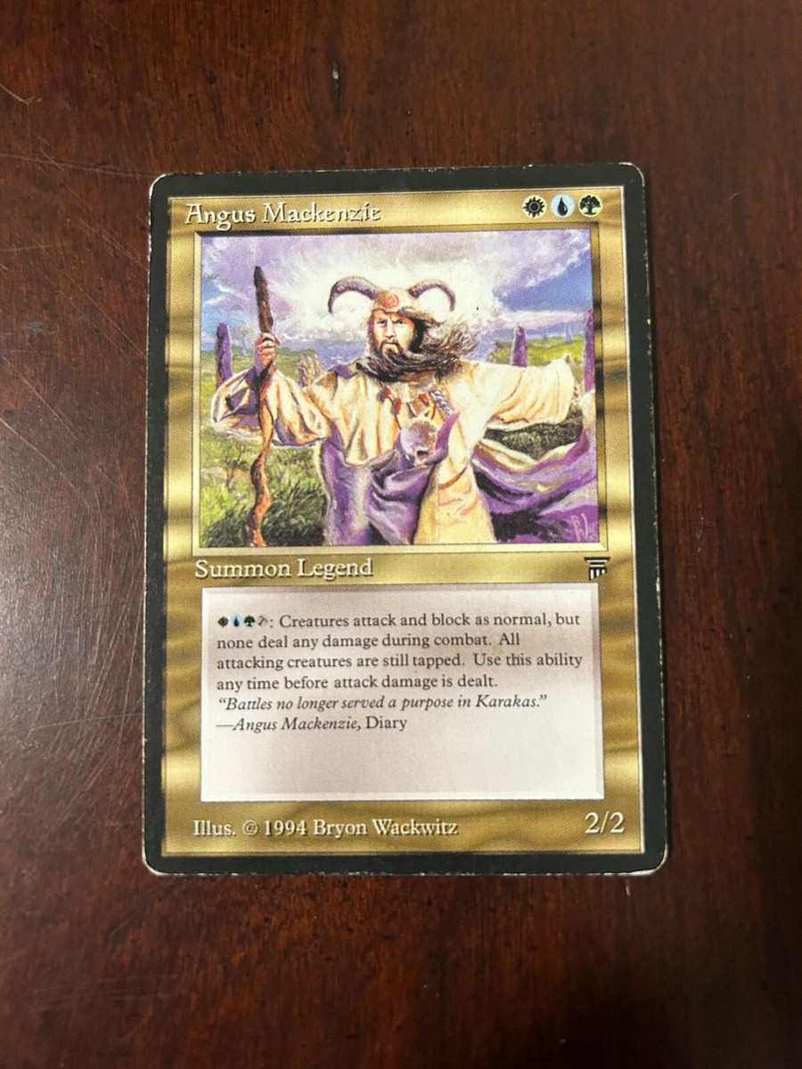 Angus Mackenzie Signed サインド 英語版 MTG Angus Mackenzie Legends (ITALIAN) MINT (Reserved List MTG