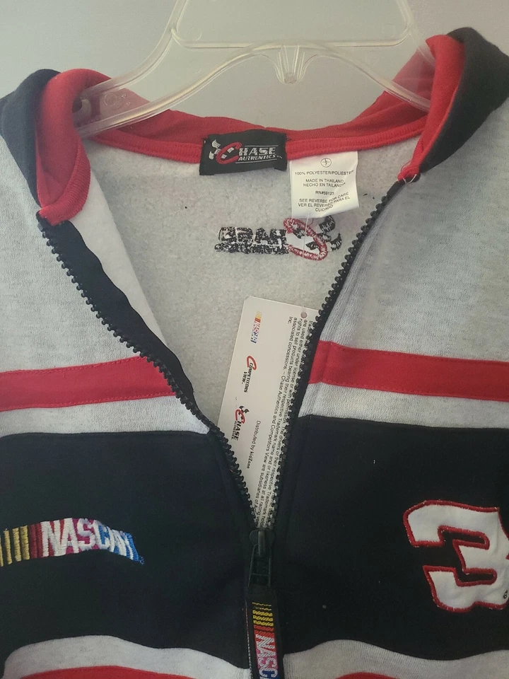 NASCAR CHASE DALE Earnhardt NIÑOS Authentics Sudadera con Capucha Negra/ROJA/GRIS CREMALLERA L/7 Foto 2 de 4