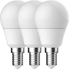 E14 Mini Globe 470 Lumen LED Light Bulbs - 3 Pack