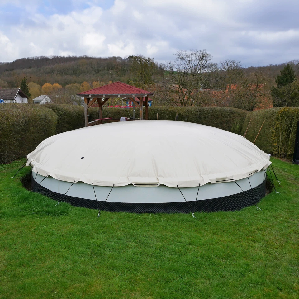 Telo di copertura gonfiabile rotondo per piscina 1360 g/m², - Immagine 3 di 4