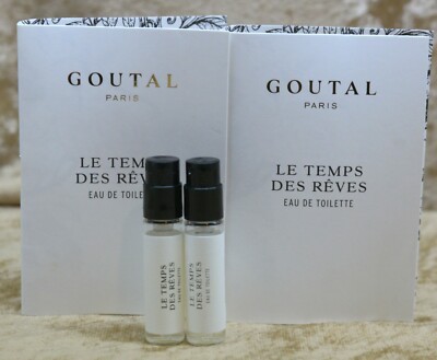 LE TEMPS DES REVES ANNICK GOUTAL EAU DE TOILETTE 2x SAMPLES 0.05 OZ 1.5 ML SPRAY