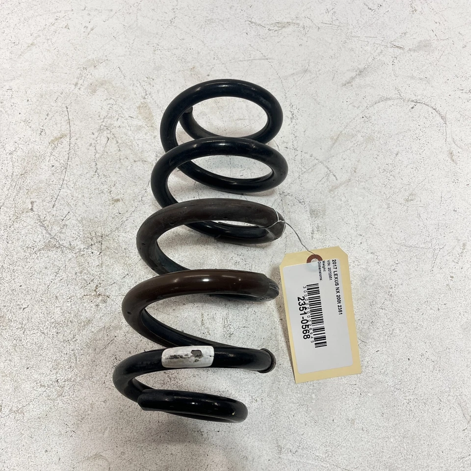 LEXUS NX200T 2015-2017 TRACCIÓN DELANTERA SUSPENSIÓN TRASERA DERECHA O IZQUIERDA MUELLE HELICOIDAL FABRICANTE DE EQUIPOS ORIGINALES 1 PIEZA Foto 3 de 4