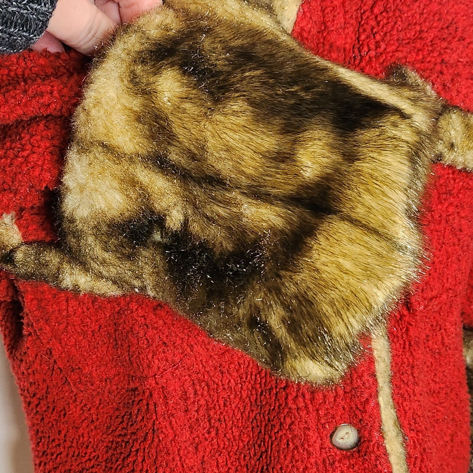 Vintage Tasha Polizzi Saddle Blanket Jacket Red Pile … Gem