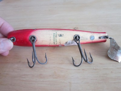 VINTAGE HEDDON GIANT FLAP-TAIL WOOD LURE | eBay VINTAGE HEDDON GIANT FLAP-TAIL WOOD LURE | eBay