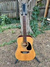 Vintage 1970s Alvarez 12 String Acoustic Guitar With Case