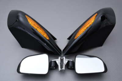 Spiegel schwarz mit orangefarbenen Blinker für Honda ST 1300 PAN EUROPEAN 02-07