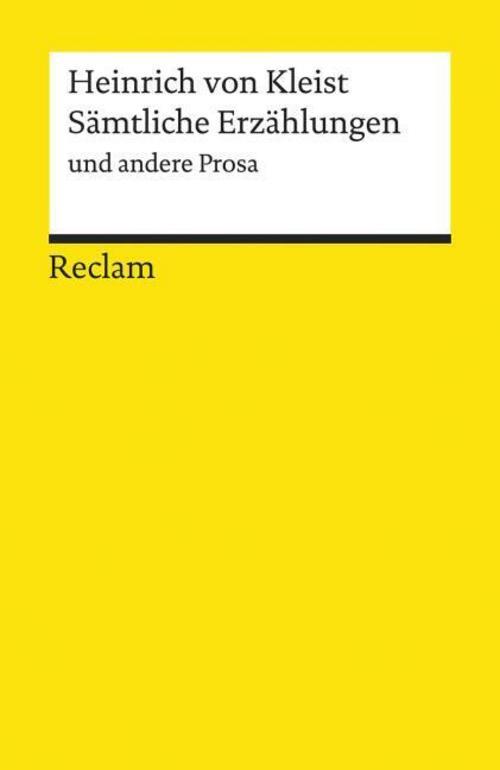 Thumbnail - Sämtliche Erzählungen Heinrich Von Kleist