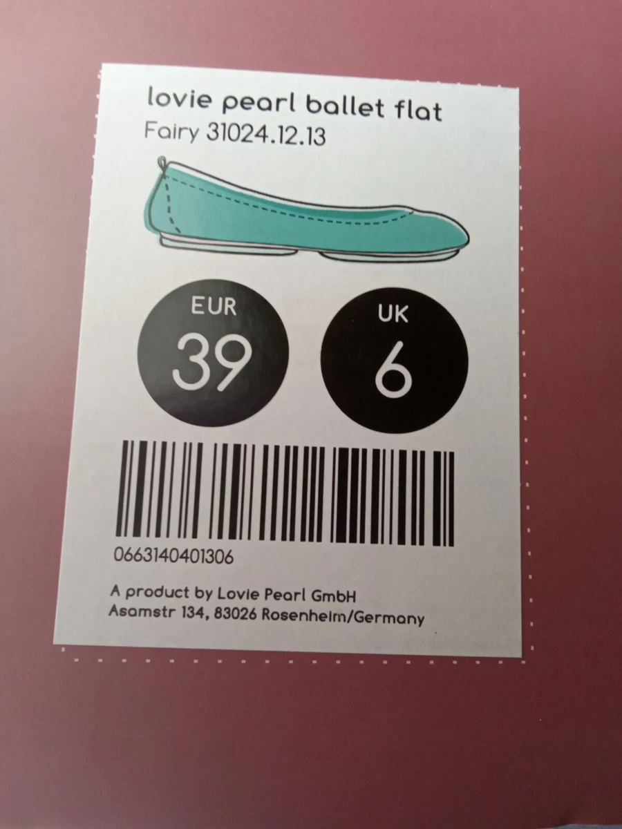Lovie Pearl Womens Ballet Flats Leather Foldable Faire Size 39 eBay