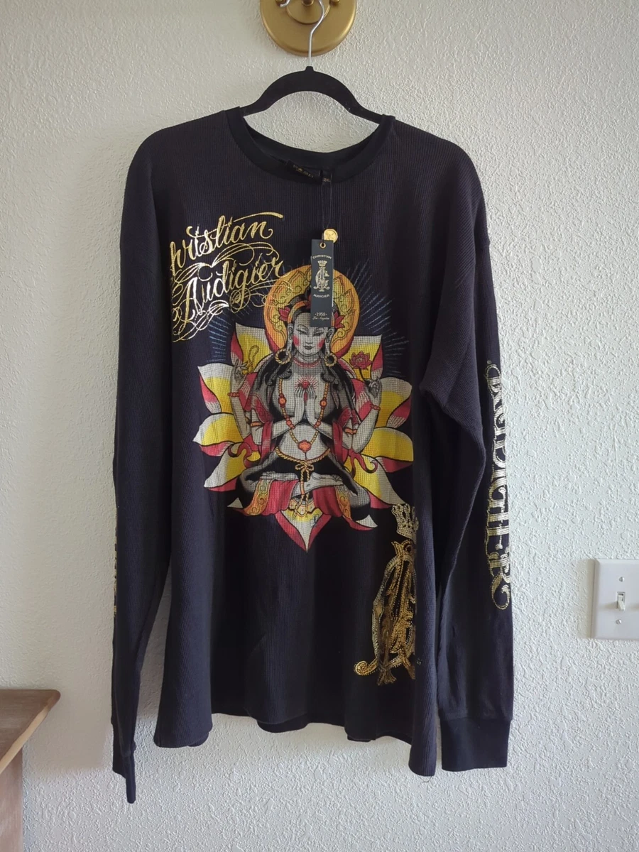 Christian Audigier Long Sleeve T-Shirts for Men for sale | eBay