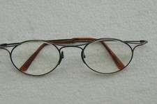 Womens Retro Oval Metal Green amber 1990 is very nice ear pad missing 20mm