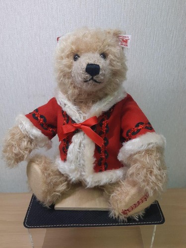 Caja de música Steiff Christmas Teddy Bear Papá Noel 2014 edición limitada