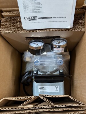 NEW - Gast Oil-Less Diaphragm-Type Pressure/Vacuum Pump DOA-P704-AA
