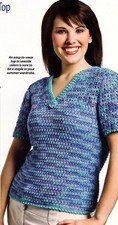 SUMMERTIME Ocean Breeze Top/Apparel/ Crochet Pattern Instructions ONLY