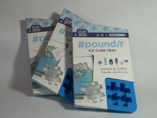 Lot of 3 Pound It # Ice Cube Tray Makes 6 Cubes FUN PARTY GIFT NEW - 第 1/4 張圖片
