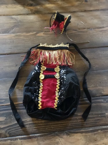 HANDMADE 🎃 HALLOWEEN COSTUME CIRCUS CARNIVAL RINGLEADER RING MASTER 12-18 MO - 第 2/2 張圖片