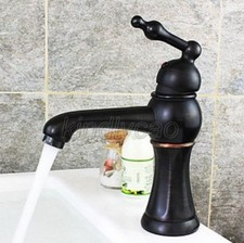 Oil Rubbed Bronze Bathroom Basin Faucet Sink Single Lever Mixer Tap
