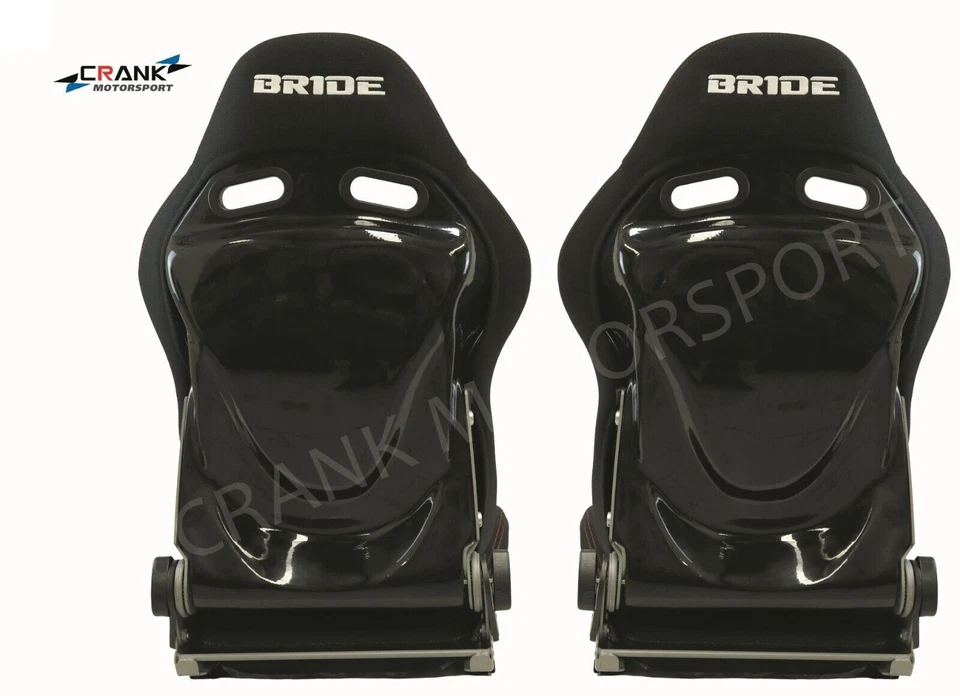 1x Bride Stradia Fiberglass Grey/Black Gradient, ADR apprv Car Racing Sport seat - Image 2 of 4