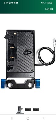 IndiPRO V-Mount Battery Plate BMPCC 4K/6K Camera Power Solution 15mm Rod Mount