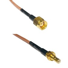 RG316 RP-SMA MALE to SMB MALE BULKHEAD Coax RF Cable USA-Ship