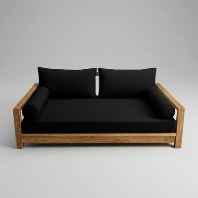 Style 2 Twin XL Pipe Trim Daybed Mattress Cushion Bolster Complete Set AD109