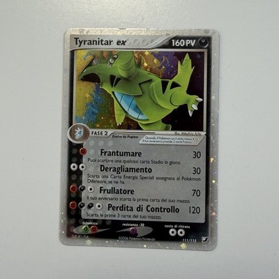 Nintendo Pokémon Tyranitar ex 111/115 Holo PV 160 Phase 2 DEU 2006 Darkness