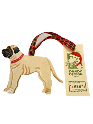 Old English Mastiff Dog Breed Xmas Ornament Made By Dandy Design Made In The USA