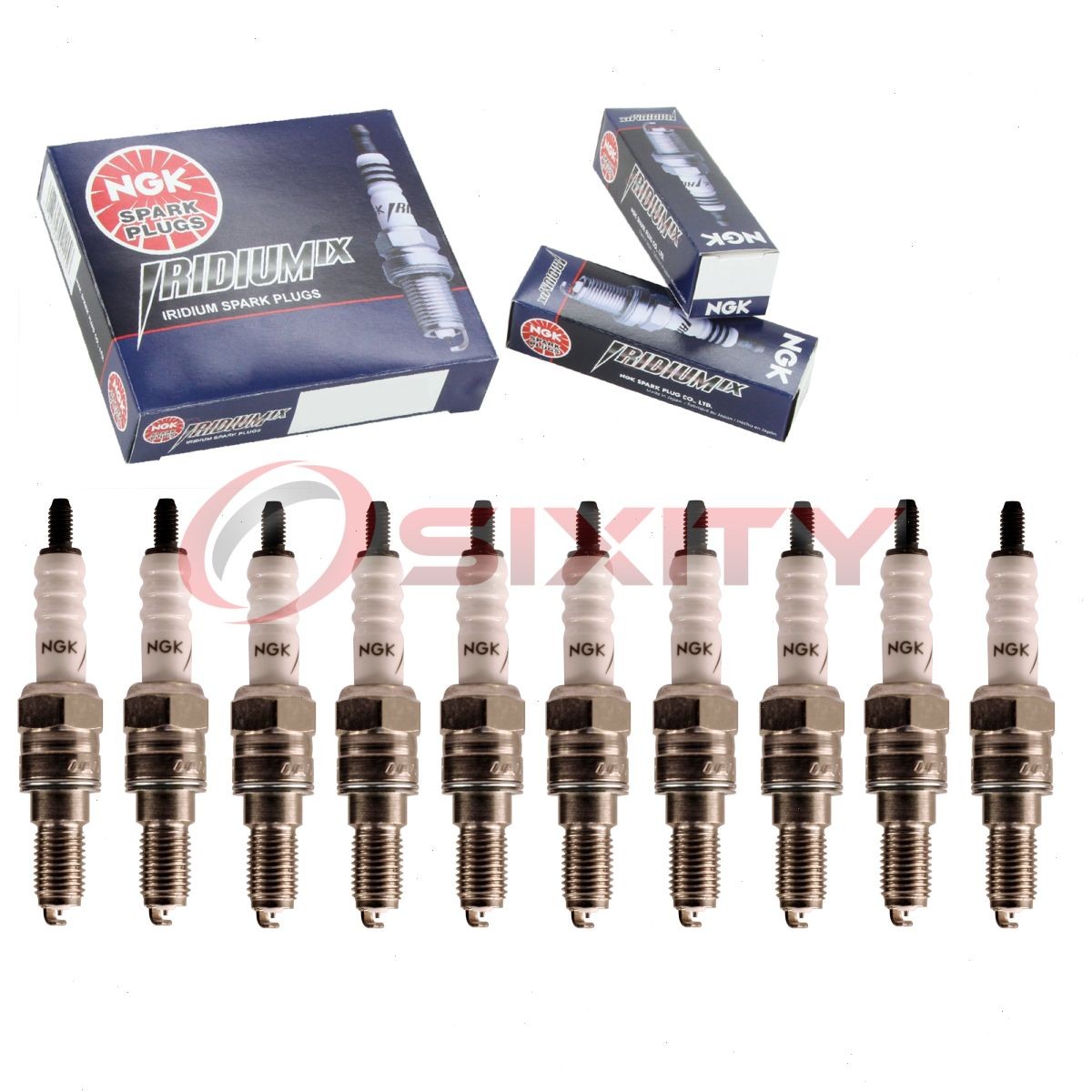 10 pc NGK 96652 ER9EHIX Iridium IX Spark Plugs for Ignition Wire Secondary  at
