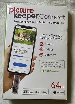 Picture Keeper Connect 64GB iPhone iPad & Android Phone Tablet PC New  Free Ship