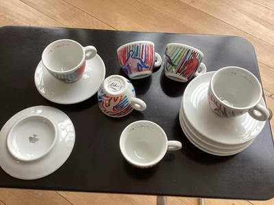 illy collection - Sandro Chia Il Ballo Del Caffè 1997 - Tasse + Untertasse 75ml