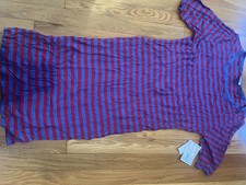 Lularoe Julia Red and blue stripes XL