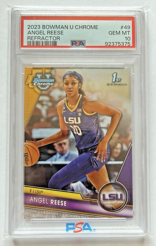 2023 Bowman U Chrome Angel Reese Refractor #49 PSA 10
