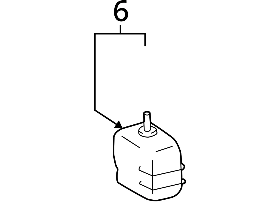 Botella tanque expansión desbordamiento refrigerante radiador Toyota Camry 2002-2004 TR7FU Foto 4 de 4