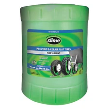 Slime Sdsb-5G Tire Sealant, Liquid, 5 Gal, Bucket, Green