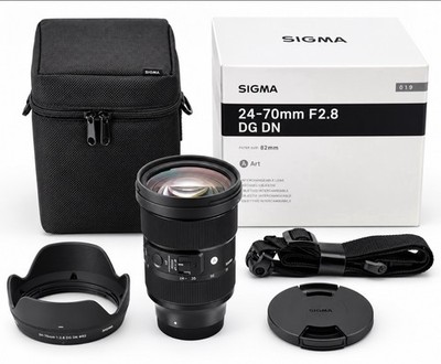 Sigma 24-70mm f/2.8 DG DN Art Lens for Sony E-Mount (Black)   Complete In Box