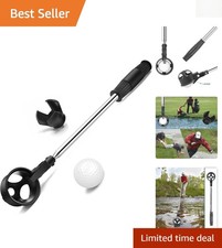 6ft Stainless Steel Telescopic Golf Ball Retriever - Effortless Ball Recovery