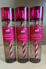 Bath  Body Works Milk Bar Birthday Cake Fragrance Body Mist 8 oz Lot Of 3 New