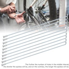 10pcs Durable 13G Iron Manganese Bike Spokes For Tricycle IQSG