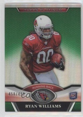 2011 Topps Platinum Green Refractor 458/499 Ryan Williams #106 Rookie RC 7l6
