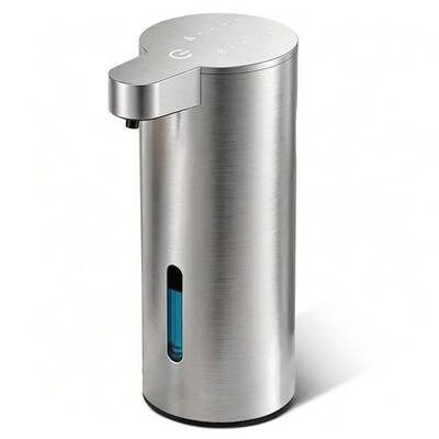 12oz Automatic Sensor Pump - Touchless Foaming Soap Dispenser Stainless Steel