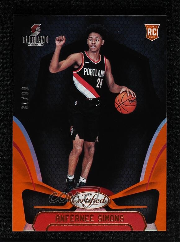 2018-19 Certified Mirror Orange 31/99 Anfernee Simons #174 7zf