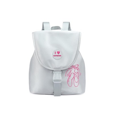 Ballet Dance Backpack Daily Practice Tutu Bag Dance Team Capacity 15L Silver