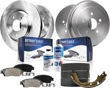 10pc Brake Kit for 03-08 Toyota Corolla Front Disc Rotors Ceramic Brake Pads