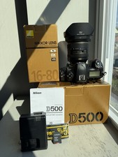 Nikon D500 DLSR With 16-80mm f/2.8-4E Ed VR K...